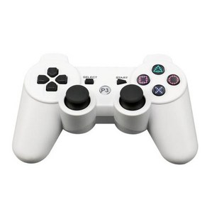 게임패드 game pad 소니 PS3 컨트롤러용 7 색 무선 블루투스 게임 패드 플레이 스테이션 3 콘솔용 더블 쇼크 조이스틱 신제품, white, 06 WHITE, 1개