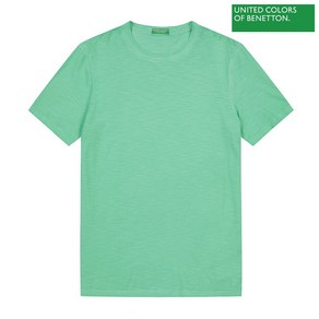 베네통 Basic cotton slub t-shit 2S 3JE1U1027 6L4