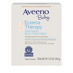 아비노 Aveeno Baby 베이비 이즈마 테라피 수딩 배스 트리트먼트 106g 6팩, 6개