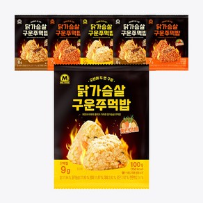 미트리 닭가슴살 구운 주먹밥 100g 3종혼합 6팩 (각2팩), 1세트