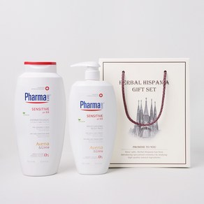 파마라인 센스티브 바디 선물세트 바디밀크 500ml+바디워시 750ml