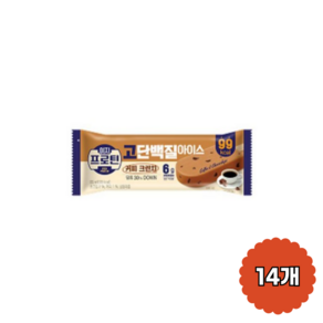 이지프로틴 아이스 커피크런치 프로틴 아이스크림 막대아이스크림 단백질, 14개, 85ml