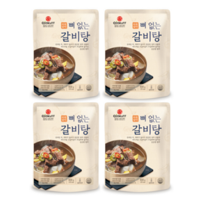 마음담아 뼈없는 갈비탕 상온보관, 400g, 4개