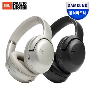 삼성공식파트너 JBL TOUR ONE M2 노이즈 캔슬링 블루투스 헤드셋 (오버이어 무선 헤드셋 블루투스 5.3 휴대용 케이스 스터디 헤드폰), 블랙[BLK]