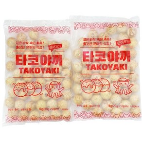 지엔씨푸드 냉동 타코야끼 1kg 9%함유 문어볼 문어빵 타코야키