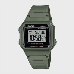 CASIO 카시오 W-217H-3A 남성 학생 군인시계 스포츠시계