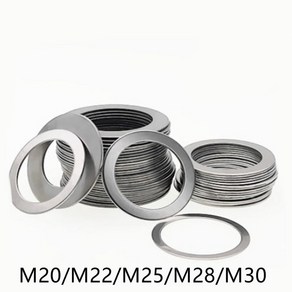 10pcs 스테인레스 두께 스틸 얇은 와셔 M28 가스켓 플랫 M25 M20 울트라 고정밀 1mm M30 M22, [02] 20x28, [03] thickness 0.3mm, 10개