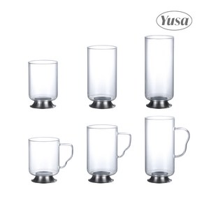 [YUSA] 스텐 내열유리 머그컵 2type 360ml 500ml 600ml, B-2(500ml), 1개