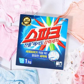 스파크 카톤1kg 일반용 분말세제, 1kg, 1개