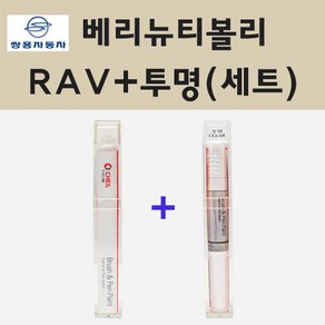 쌍용 베리뉴티볼리 RAV 체리레드 주문 붓펜 페인트 + 투명붓펜 8ml, 1개