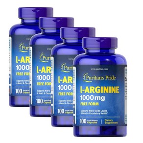 퓨리탄프라이드 엘-아르기닌 1000mg 캡슐 Puitans Pide L-aginine Capsules, 4개