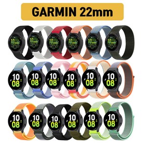 가민 255 265 베뉴2 스트랩 22mm 호환 시계줄 밴드, 06.오션블루 22mm R03, 1개