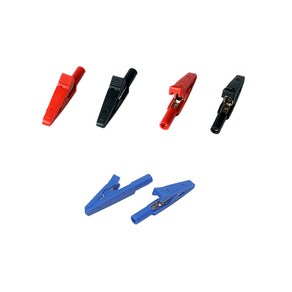 절연 악어 집게 - 10A 검정 빨강 테스트기 DIY, [H141-1] 절연 악어 집게(적색1개), 1개