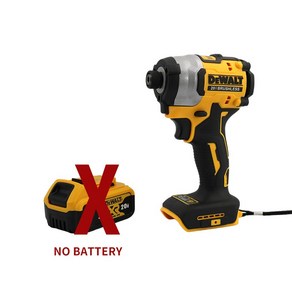 Dewalt 브러시리스 전기 임팩트 드릴 20V 리튬 배터리 충전식 컴팩트 스크루 드라이버 강력한 토크 전동 공, 01 No Battey, 1개