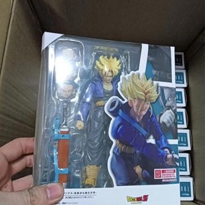 Shfiguats 드래곤 볼 트렁크 피규어 SHF 보이 미래 컬렉션 모델 DBZ 장난감 애니메이션 액션 생일 선물, 1개