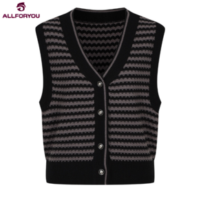 [이월상품] [올포유] Stipe open-type knitwea vest ALSVM7231