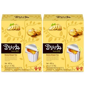 꽃샘 생강차 포션 15개입x2개, 450g, 15개입, 2개