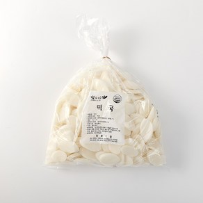 참미소떡볶이 떡국떡 (국산쌀) 벌크포장, 1kg, 2개