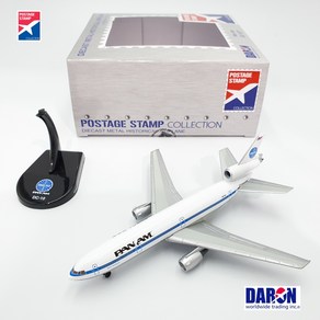 다론 비행기모형 팬암 DC-10 모형 Pan Am DC 10 모형비행기 다이캐스트 1대400 Daon Postage Stamp PS5820-5 스카이월드, 1개