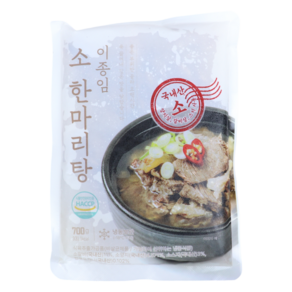 요리연구가 이종임 소 한마리탕 700g 5팩, 5개