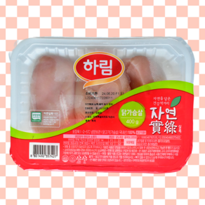 하림 자연실록 무항생제 가슴살 냉장 400g, 1개