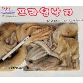 프라임 냉동 활낙지 850g (3미 4미 5~6미 7~8미), 850g (4마리), 1개