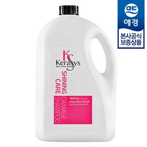 [애경] 케라시스 샤이닝 데미지 케어 샴푸/린스 4000ml x1개 +펌프증정, 샤이닝 데미지 린스 4L x1개, 4L, 1개