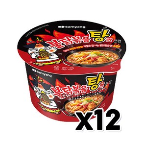 불닭볶음탕면 큰사발 컵라면 120g x 12개