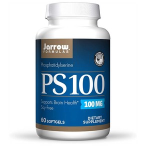 [해외] [Jaow Fomulas PS 100 100mg 60 Softgels] 자로우 포뮬러 PS100 소프트젤 60정, 1개