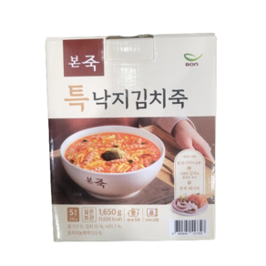 트레이더스 본죽 특 낙지김치죽330g 본죽의 대표별미, 5개, 330g