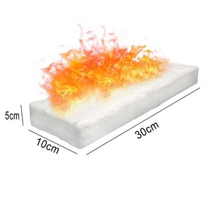 세라믹 섬유 담요 스폰지 바이오에탄올 벽난로용 30 20cm 저항 단열 면 벽난로, [02] 30X10X5CM, 1개