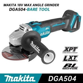 마키타 DGA504 앵글 그라인더 브러시리스 무선 18V 리튬 배터리 125mm 5 인치 컷오프 MAKITA용 DIY 절단, 1개