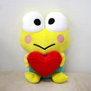 산리오 하트 인형 정품 중형 생일선물 귀여운 인형 (쇼핑백제공), 1개, 케로피, 25cm