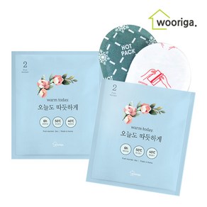 우리가스토리 국내생산 발핫팩 40g (20gx2ea) 30팩 붙이는핫팩 파스형 미니핫팩, 웜투데이 발 핫팩 40g×30팩