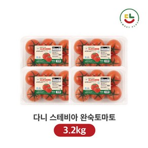 [다니] HACCP 다니스테비아완숙토마토 스테비아 저칼로리 완숙토마토 800g 2개 4개 1.6kg 3.2kg, 1개, 3.2kg(800g * 4팩)