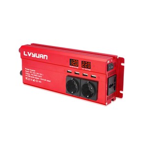 녹원 한국형 콘센트 순수정현파 차량용 인버터 12V & 24V 지속출력 1500W 최대출력 2600W, 1개