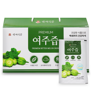 프리미엄 여주즙 100% 국내산 80ml 30포 HACCP 인증제품, 2.4L, 1개