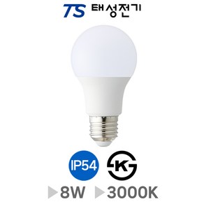 태성전기 디에스이(HiPPO) LED램프 BULB 18W 전구색, 8W, 3000K(전구색)