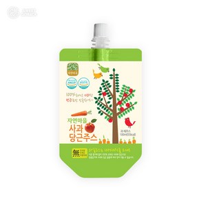 자연마을 착즙주스 사과당근주스 100ml 30입, 30개