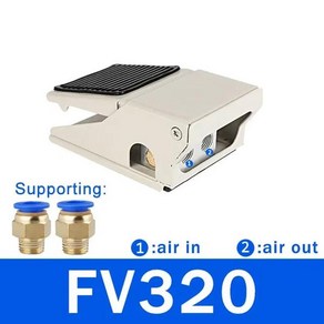 다용도 공압 풋 페달 스위치 4F210-08 08L 공기 제어 밸브 FV420 풋 스위치 FV320 공기 실린더 밸브, [01] FV320, [01] only valve, 1개