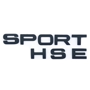 랜드로버 HSE SPORTS 엠블럼 / 엠블렘 스티커, 무광블랙