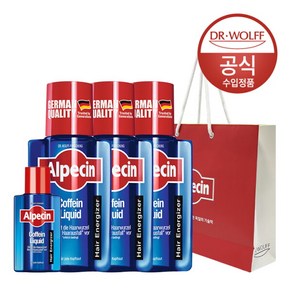 [알페신] [롯데단독구성] 카페인 리퀴드 (모발 및 두피 영양) 200ml x3 + LQ 75ml + 쇼핑백 증정