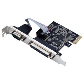 RS232 직렬 포트 COM & DB25 프린터 평행 포트 LPT에서 PCI-E PCI Express 카드 어댑터 컨버터 AX99100 MOSCHIP