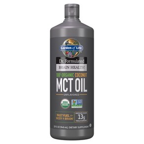 가든오브라이프 브레인 헬스 코코넛 MCT 오일 언플레이버드, 1개, 946ml