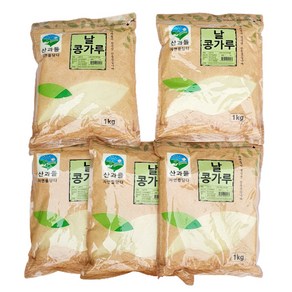 산과들 날콩가루1kg, 5개, 1kg