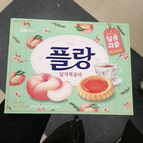 청우 플랑 납작복숭아 타르트, 160g, 1개