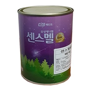 KCC페인트 센스멜골드 1L /유성 에나멜 철재 목재 가구 문짝리폼 철구조물, 적색 무광, 1개