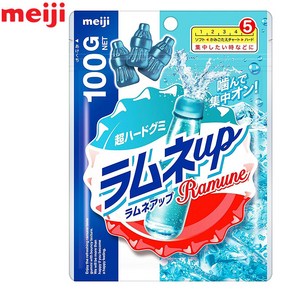 Meiji 메이지 라무네 업 구미 100g 6팩, 6개