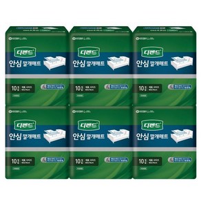 디펜드 안심 깔개매트 10p 6팩 성인기저귀 환자용기저귀, 6개, 10개입