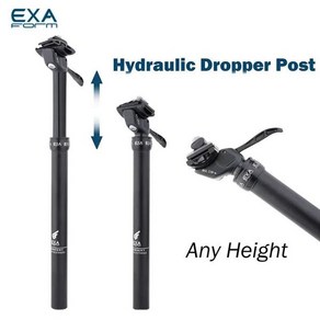 자전거쇼바 싯포스트어댑터 Mtb 텔레스코픽 시트 수동 유압 합금 조절식, 30.4mm Bike Seatpost, 1개